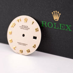 Rolex Men's Datejust 36mm White Dial Gold Arabic Oyster Jubilee 16233 16203