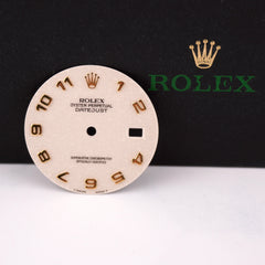 Rolex Men's Datejust 36mm White Dial Gold Arabic Oyster Jubilee 16233 16203