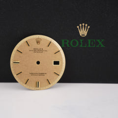 Rolex Datejust 36mm Yellow Gold Linen Stick PiePan Dial Jubilee Oyster 1601 1603