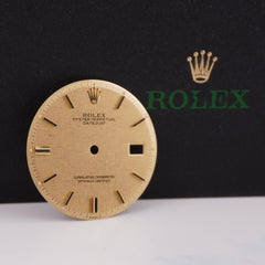 Rolex Datejust 36mm Yellow Gold Linen Stick PiePan Dial Jubilee Oyster 1601 1603