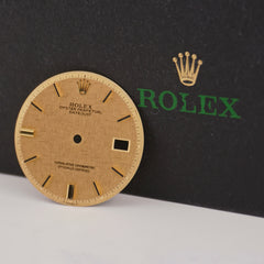 Rolex Datejust 36mm Yellow Gold Linen Stick PiePan Dial Jubilee Oyster 1601 1603