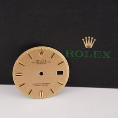 Rolex Datejust 36mm Yellow Gold Linen Stick PiePan Dial Jubilee Oyster 1601 1603