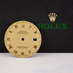 Rolex Datejust Men's 36mm Gold Champagne Roman Dial Jubilee Ref: 16013 16233