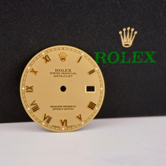 Rolex Datejust Men's 36mm Gold Champagne Roman Dial Jubilee Ref: 16013 16233