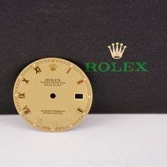 Rolex Datejust Men's 36mm Gold Champagne Roman Dial Jubilee Ref: 16013 16233