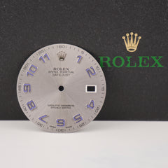 Rolex Datejust II Men's 41mm Steel Silver Dial Blue Arabic Oyster Ref: 116334