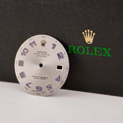 Rolex Datejust II Men's 41mm Steel Silver Dial Blue Arabic Oyster Ref: 116334