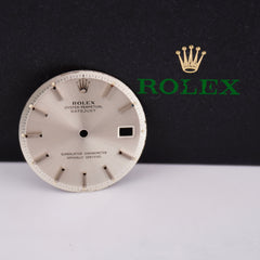 Rolex Men's 36mm Datejust Silver Stick Dial Steel Jubilee Oyster Ref: 1601 1603