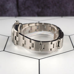 Rolex Oyster Perpetual 25mm Steel Silver Dial Smooth Oyster Watch 76080 Papers