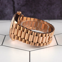 Rolex President Day-Date 40mm Rose Gold Diamond Mens Watch 228235 MSRP-$58,950