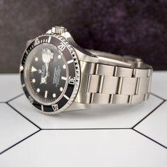 Rolex Submariner Date 40mm Steel Black Dial Mens Watch Oyster 16610