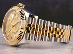 Rolex Sky-Dweller 42mm Stainless Steel 18K Yellow Gold Men's Watch 326933
