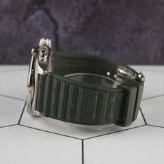 Breitling Chronomat B01 42mm Green Dial Steel Rubber Strap Watch AB0134101L2S1