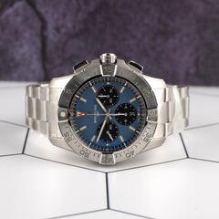 Breitling 44mm Avenger B01 Chrono 44mm Blue Dial Steel Mens Watch AB0147101C1A1