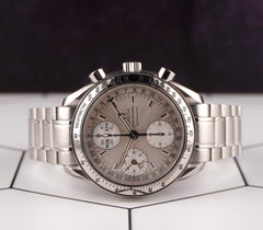 Omega 39mm Speedmaster Chronograph Triple Calender Date Steel Watch 3523.30