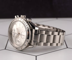 Omega 39mm Speedmaster Chronograph Triple Calender Date Steel Watch 3523.30
