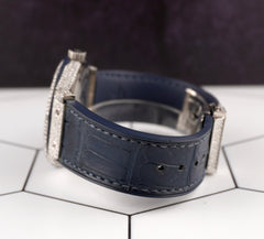 Hublot Classic Fusion 42mm 9ct Diamonds Blue Dial Mens Watch 542.NX.7170.LR