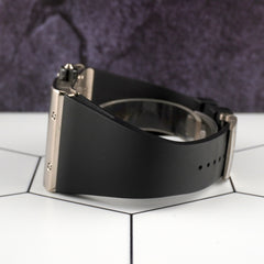 Richard Mille Extra Flat 38mm 18k White Gold Rubber Strap Men's Watch RM016
