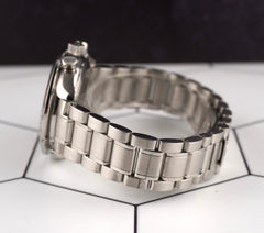 Omega 39mm Speedmaster Chronograph Date Silver Dial Automatic Watch 3513.30