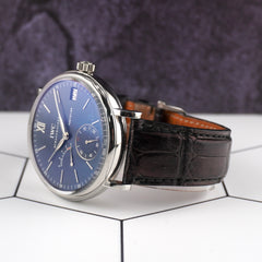 IWC 45mm Portofino 8 Days Power Reserve Blue Dial Steel Mens Watch IW510106