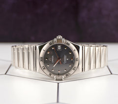 Omega 27.5mm Constellation Grey Dial Stainless Steel Automatic Watch Ref 1591.51