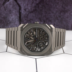 Bvlgari Octo Finissimo 40mm Titanium Skeleton Men's Watch 103610