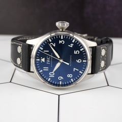 IWC Big Pilot 43mm Automatic Blue Dial Leather Band Men's Watch IW329303