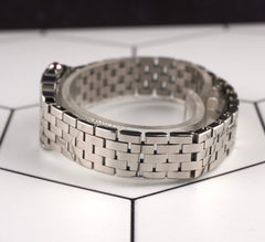 Cartier Santos 20mm Demoiselle Pink Mop Dial Steel Ladies Watch 2698