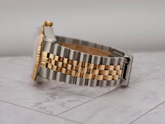 Rolex Datejust 36mm Stainless Steel & Yellow Gold White Roman Dial 16233