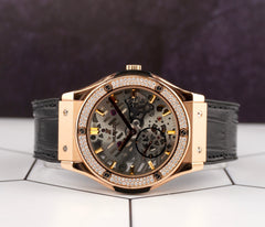 Hublot 45mm Classic Fusion Classico Ultra Thin Rose Gold Watch 515.OX.0180.LR