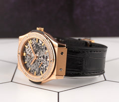 Hublot 45mm Classic Fusion Classico Ultra Thin Rose Gold Watch 515.OX.0180.LR