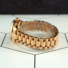 Rolex Datejust 26mm Rose Gold Anniversary Dial Ladies Watch 179175