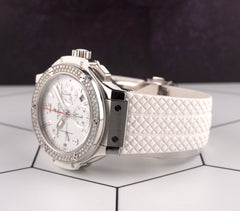 Hublot 44mm Big Bang White Chronograph Rubber Strap Watch 301.SE.230.RW.114