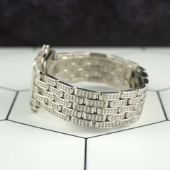 Cartier Panthere Jumbo 29mm Custom Iced Out 5ct Genuine Diamonds Ref 1300