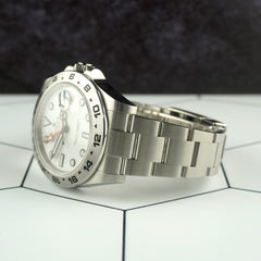 Rolex 42mm Explorer II White Dial Automatic Stainless Steel Men's Watch 216570