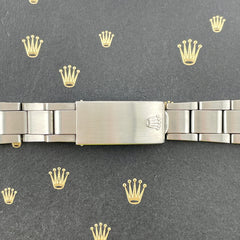 Rolex Date Air King Mens Oyster Bracelet 7835 19mm Steel Band "257" Ends