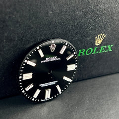 Rolex 41mm Oyster Perpetual Men's Steel Black Dial White Stick Ref: 124300
