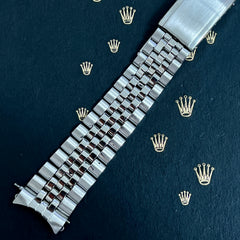 Rolex Datejust 1967 20mm Men's Jubilee Bracelet Steel Crown Band Ref 1601