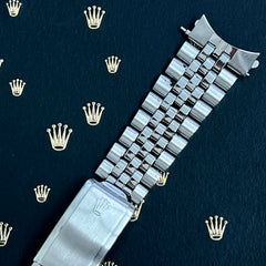Rolex Datejust 1971 20mm Men's Jubilee Bracelet Steel Band 6251H End 55 Ref 1601