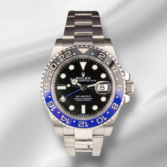 Rolex Men 40mm GMT-Master II Batman Blue Bezel Steel Watch 126710BLNR