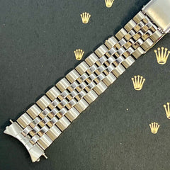Rolex Datejust 1969 20mm Men's Jubilee Bracelet Steel Crown Band Ref 1601
