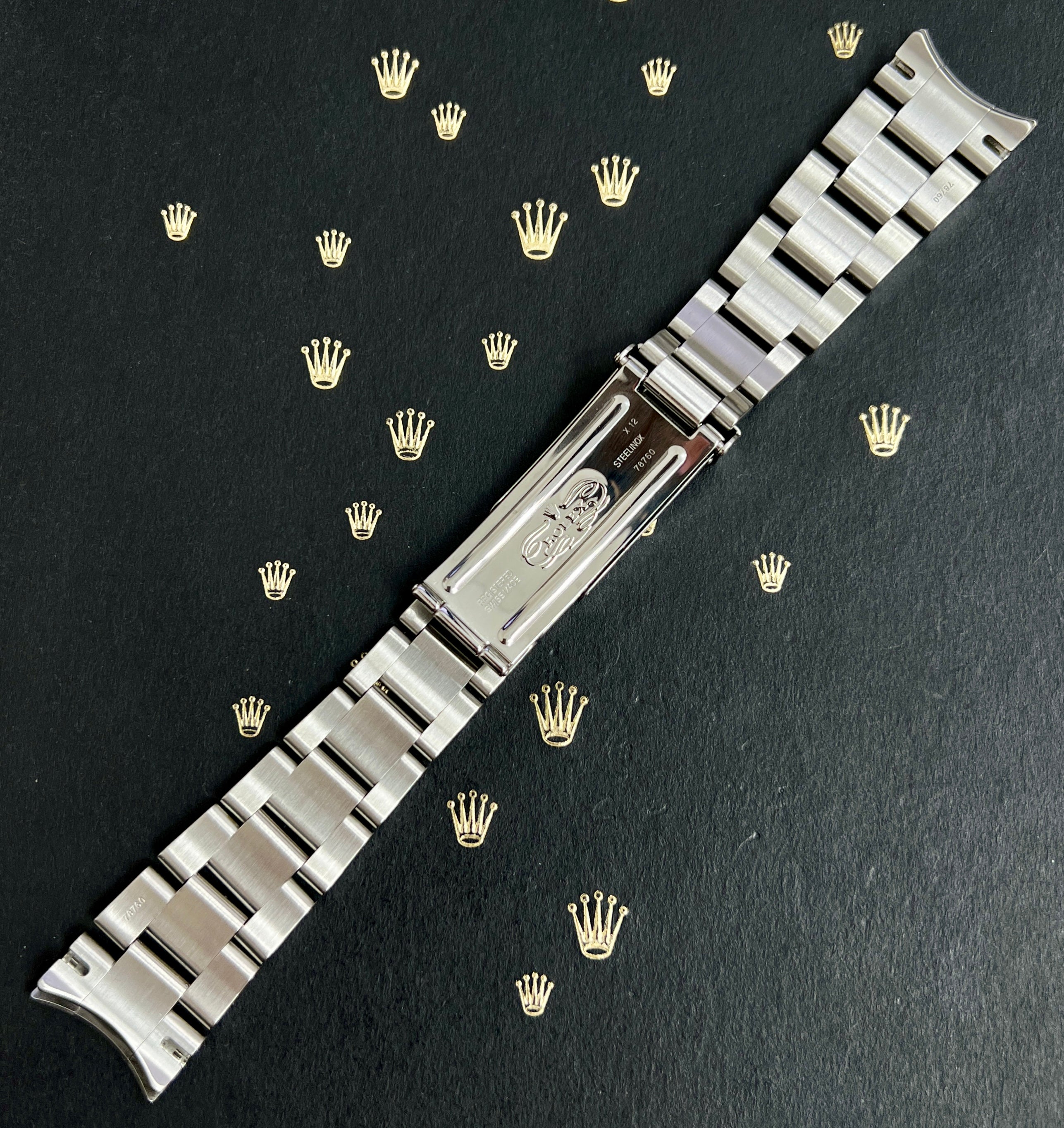 Rolex 20mm Yacht Master Oyster Bracelet 78760 Steel Band – SwissIceCo