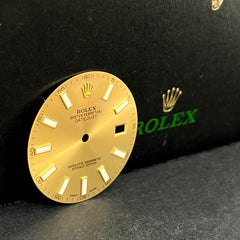 Rolex DateJust II Men's 41mm Yellow Gold Dial Gold Stick Oyster Ref: 116333