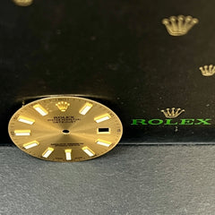 Rolex DateJust II Men's 41mm Yellow Gold Dial Gold Stick Oyster Ref: 116333