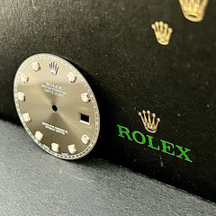 Rolex DateJust 2 II Men’s 41mm FACTORY Diamond Grey Rhodium Dial Ref: 116334