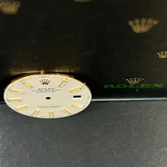 Rolex Datejust 41mm White Dial Yellow Gold Stick Oyster Jubilee Ref: 126333