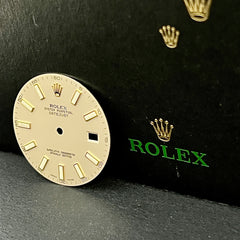 Rolex DateJust 2 Men’s 41mm 2-Tone 18k Gold Ivory White Dial Oyster 116333