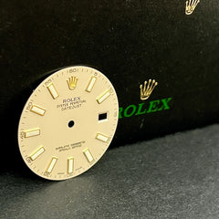 Rolex DateJust 2 Men’s 41mm 2-Tone 18k Gold Ivory White Dial Oyster 116333