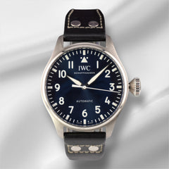 IWC Big Pilot 43mm Automatic Blue Dial Leather Band Men's Watch IW329303