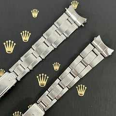 Rolex 13mm Stainless Steel Oyster Flat/Rivet 7834/7204 Band "366/66" Ends 6917